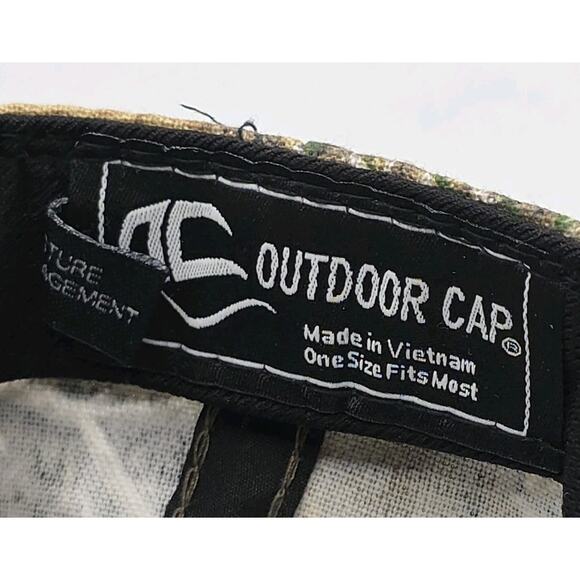 Outdoor Cap Strapback Cap Realtree Edge Camouflage USA Flag Camo Hunting Hat - Picture 9 of 10